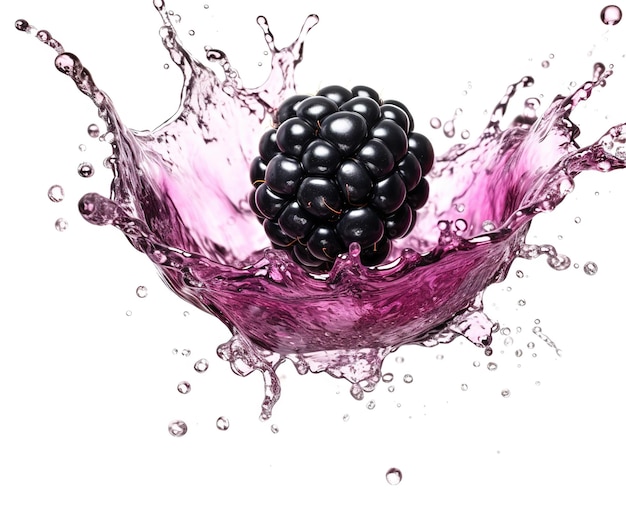 Blackberries geïsoleerd op witte achtergrond