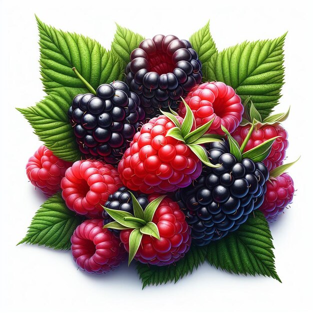 Blackberries raspberries