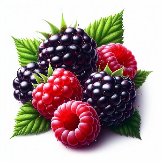 Blackberries raspberries