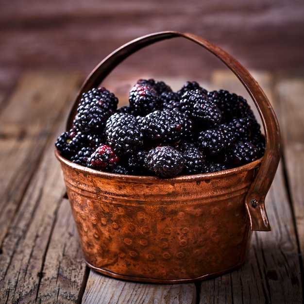 Blackberry Fresh in een koperen emmer