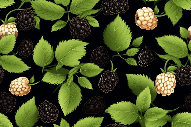 blackberry pattern illustration