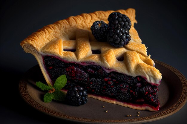 Photo blackberry pie