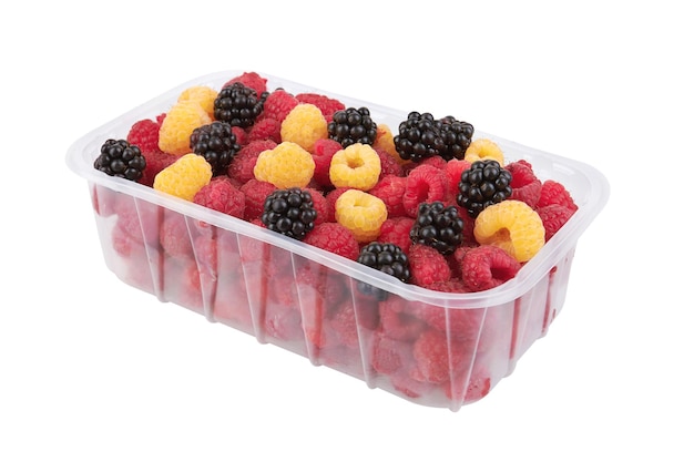 blackberry and raspberry