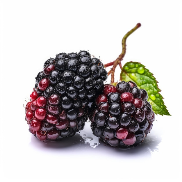 Blackberry On White Background