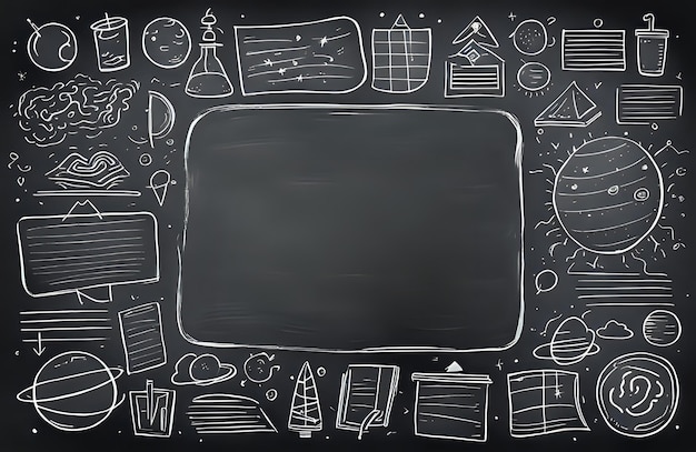 Blackboard Creativity space concept Abstract background
