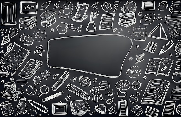 Blackboard Creativity space concept Abstract background