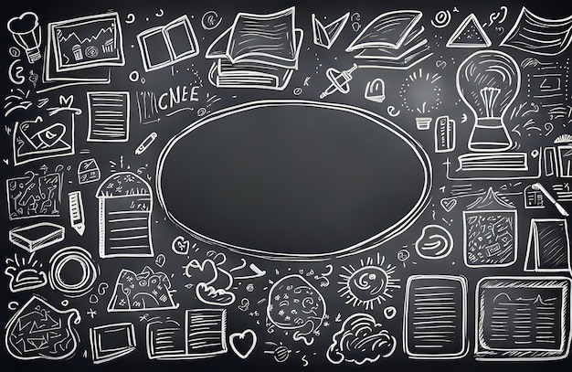 Blackboard Creativity space concept Abstract background