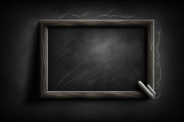Blackboard illustration concept of education creativity background Generative AI