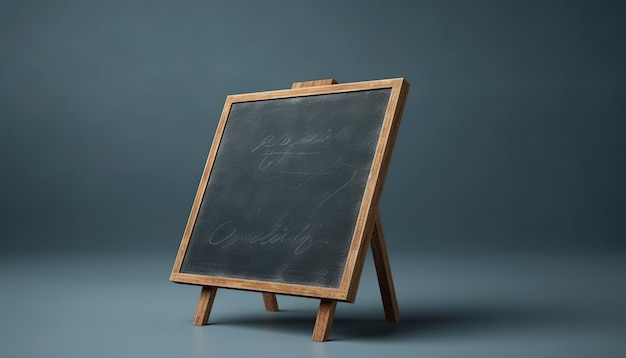 Blackboard isolated on blue background