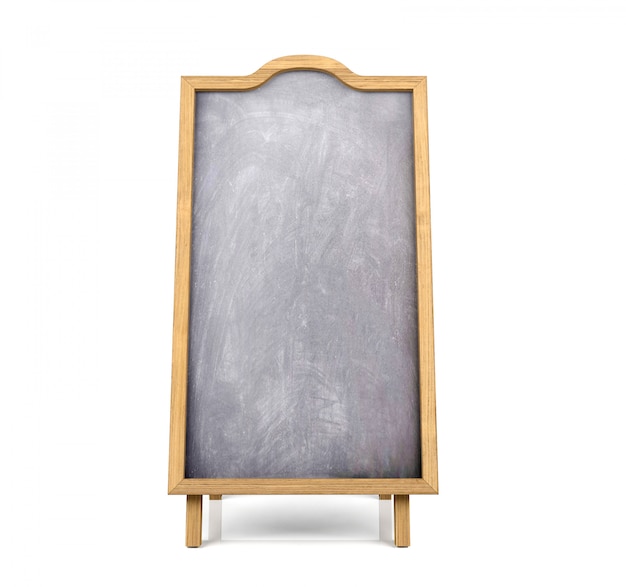 Blackboard menu isolated on white background