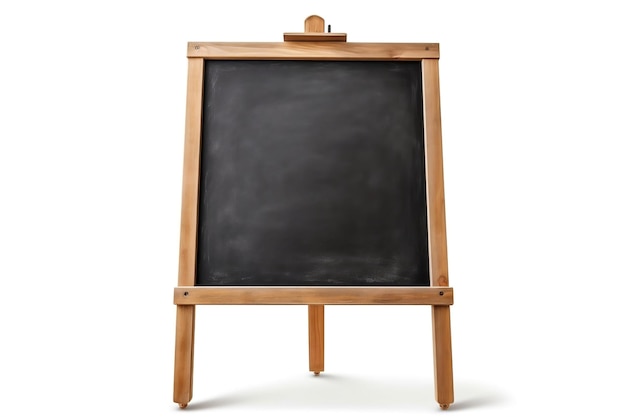 Blackboard transparant geïsoleerd met houten frame AI