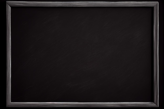 Photo blackboard with a silver frame