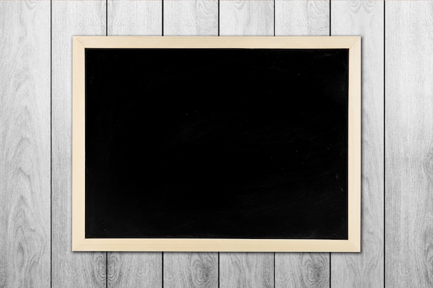 blackboard with wooden frame