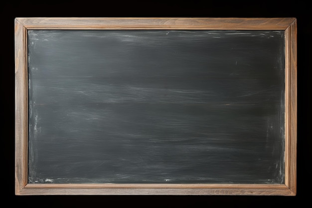 Blackboard with wooden frame