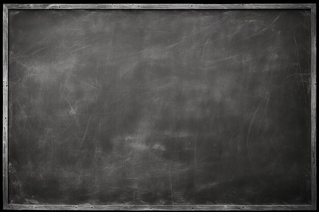 Blackboard with wooden frame