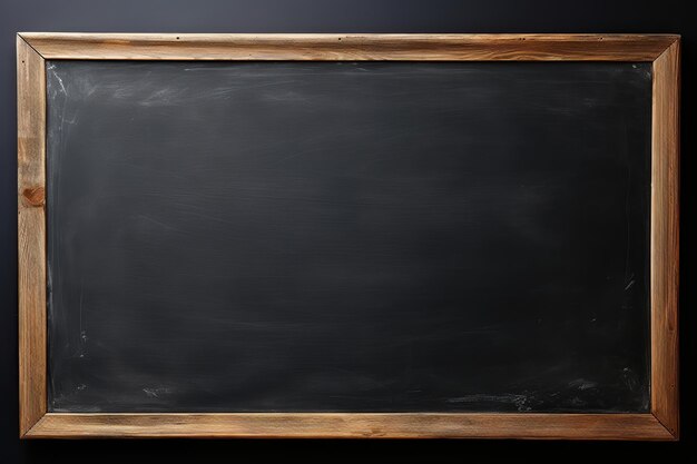 Blackboard with wooden frame