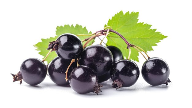 blackcurrant on isolated white background