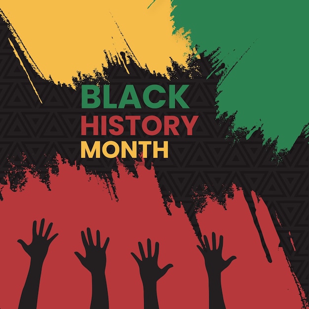 blackhistorymonthwithblackbackgrounddesign