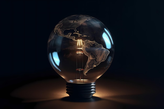 Blackout-concept Energiecrisis in de wereld Energiebesparing kosteneffectieve opwarming wereldwijd crisisconcept
