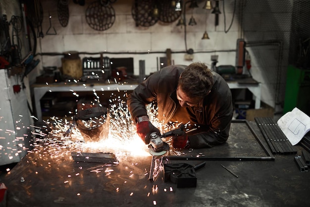 Blacksmith working