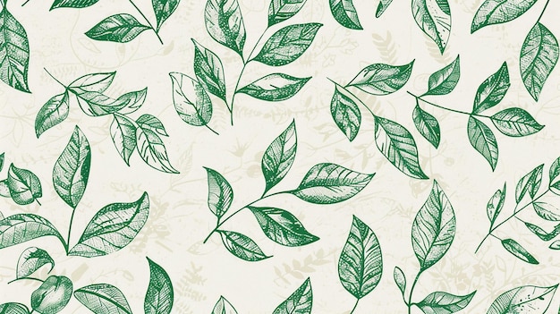 blad naadloos patroon vintage achtergrond
