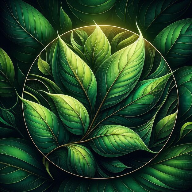 blad natuur achtergrond patroon illustratie plant achtergrond ontwerp abstract een levendige groene natuur behang illustratie