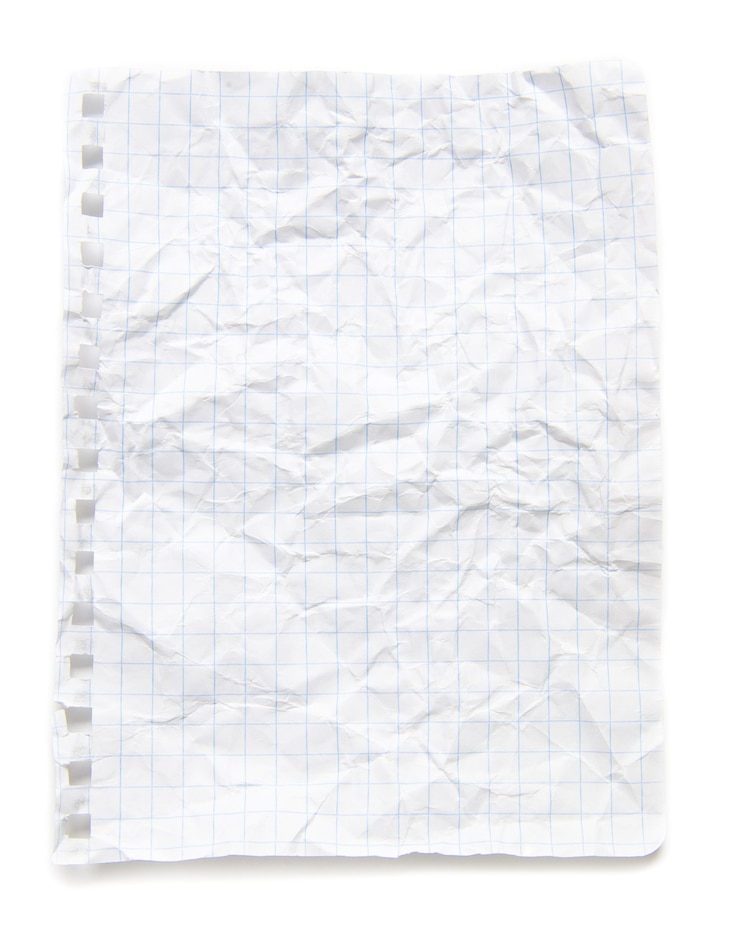 Foto blad van notitieboekje