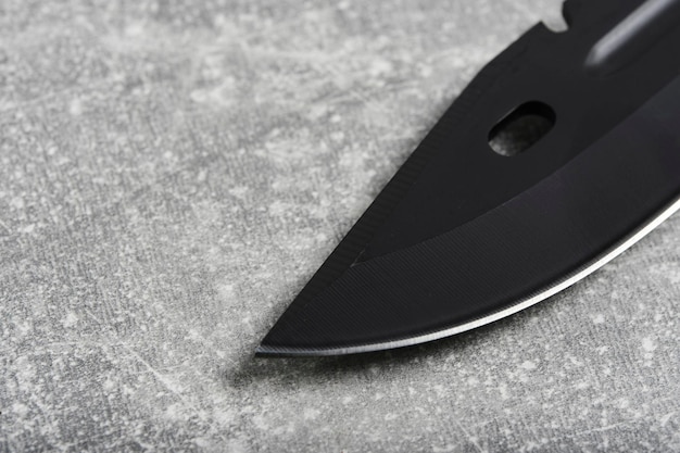 Photo blade knife with a sharp blade