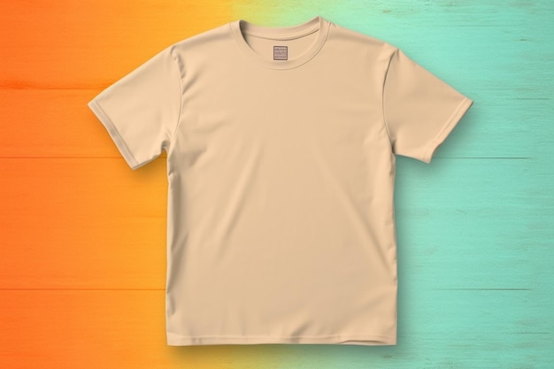 Foto blanco kleur tshirt mockup