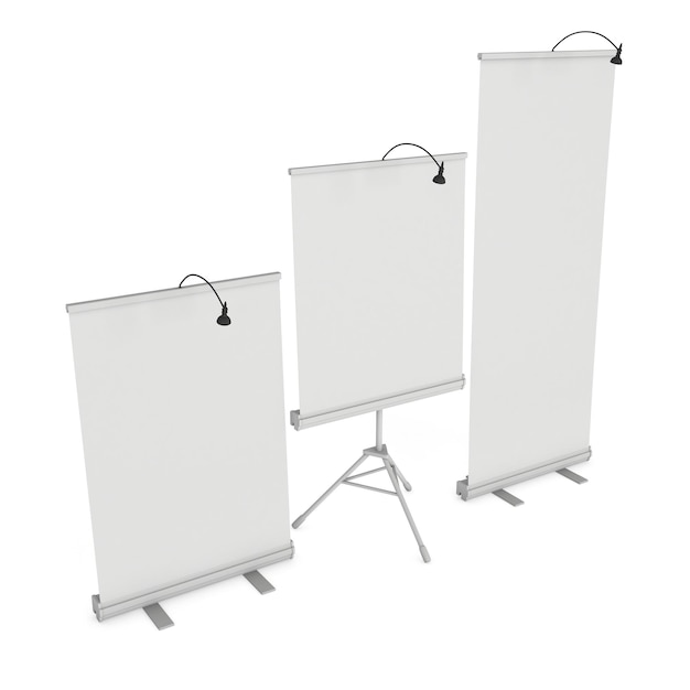 Blanco Roll Up Expo Banner Stand Groep