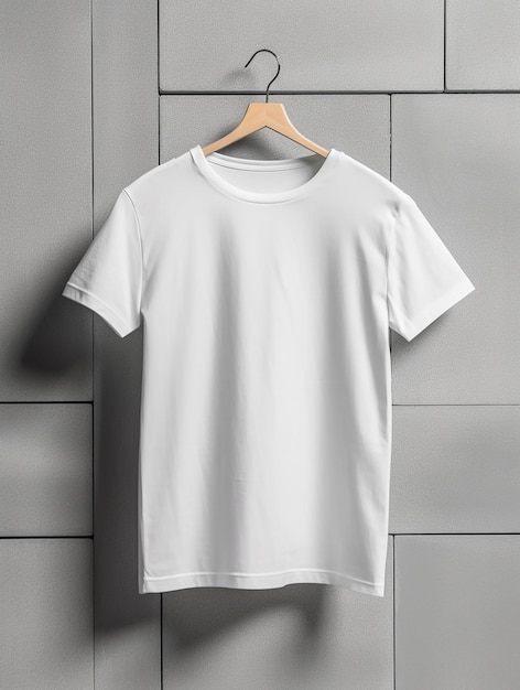 Blanco t-shirt voor heren voor mockup-ontwerp