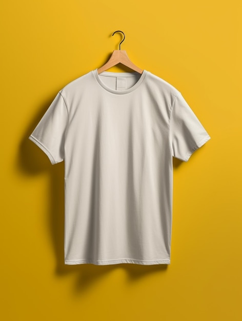 Foto blanco t-shirt voor heren voor mockup-ontwerp