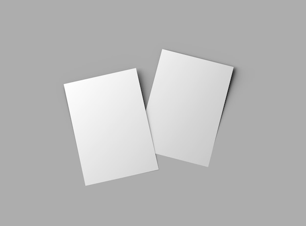Blank 165x117 or A4 inc flyer render to present your design