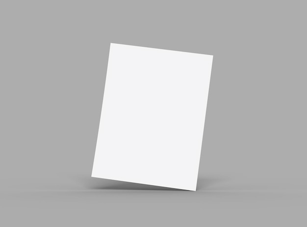 Blank 85 x 11 inch flyer render om uw ontwerp te presenteren