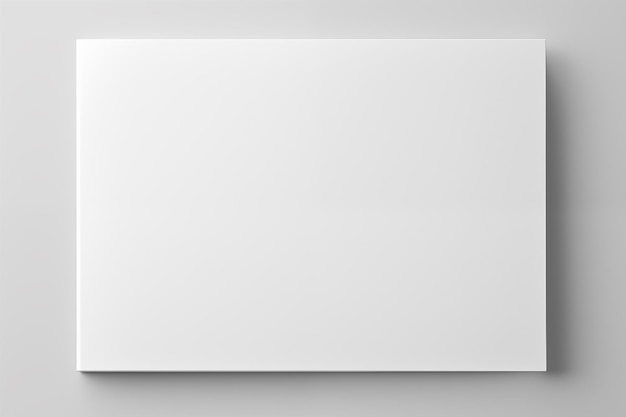 Пустая брошюра A4 на сером фоне