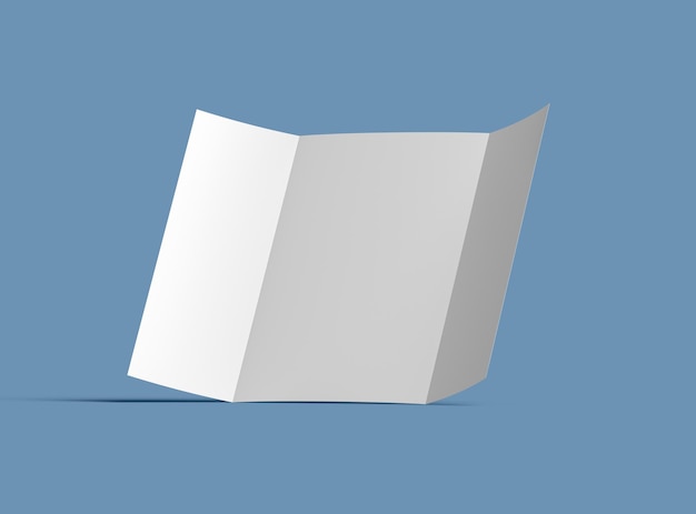 Пустая брошюра A4 Gate Fold 3d для представления вашего дизайна