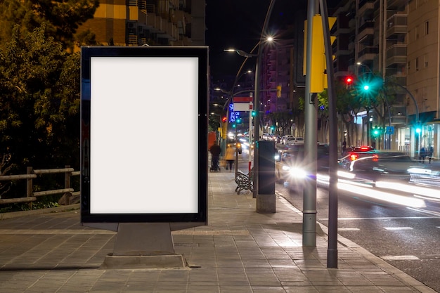 Blank advertisement billboard mock up