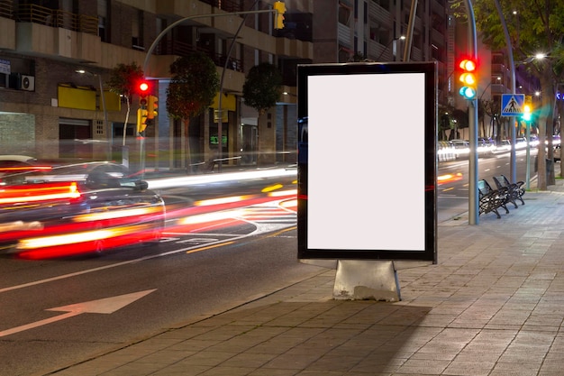 Blank advertisement billboard mock up