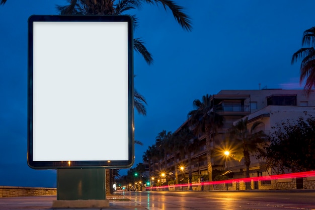 Blank advertisement mock up