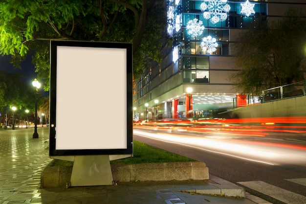 Blank advertisement mock up