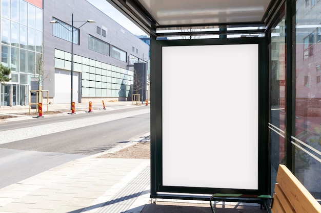 Blank advertisement mock up