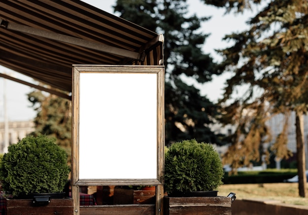 Blank advertising billboard Signboard with mock up space for ads Mockup for advertising