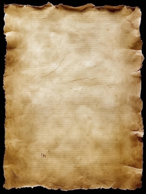 blank aged paper sheet