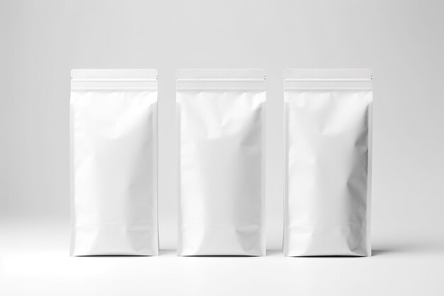 Blank Bag mockup design on white background Generative AI