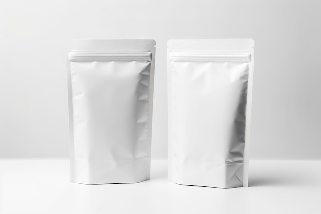 Blank Bag mockup ontwerp op witte achtergrond Generatieve AI