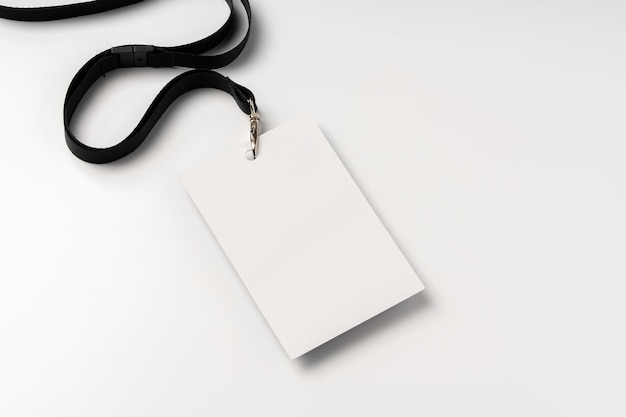 Blank bagde mockup geïsoleerd op witte achtergrond