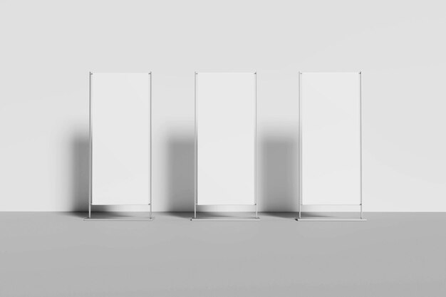 blank banner mockup