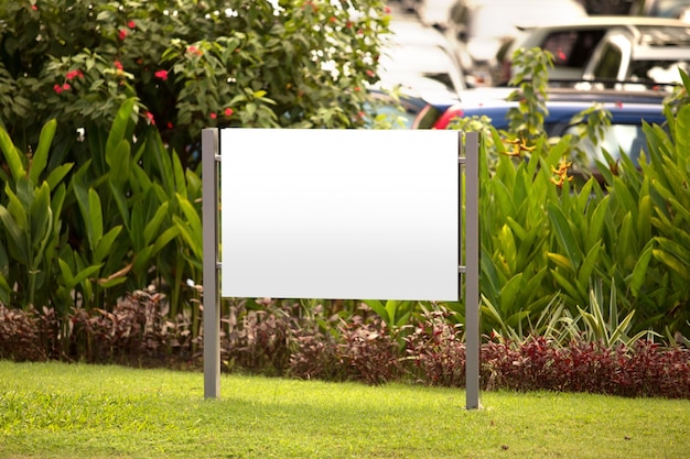 Blank billboard for advertisement