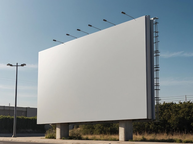 A blank billboard awaits your creativity