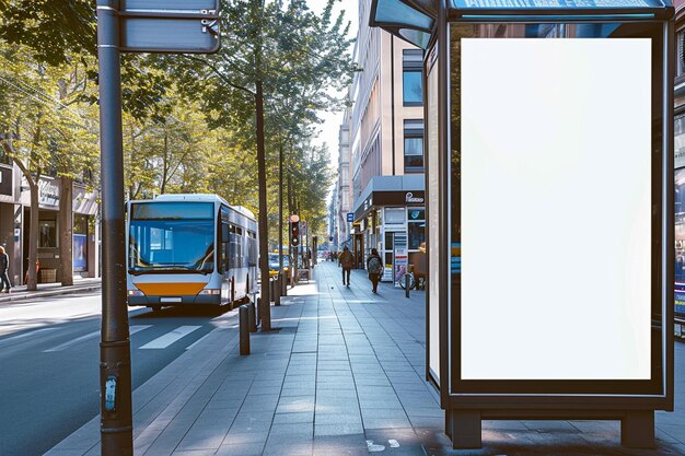 Foto blank billboard bij de straat.